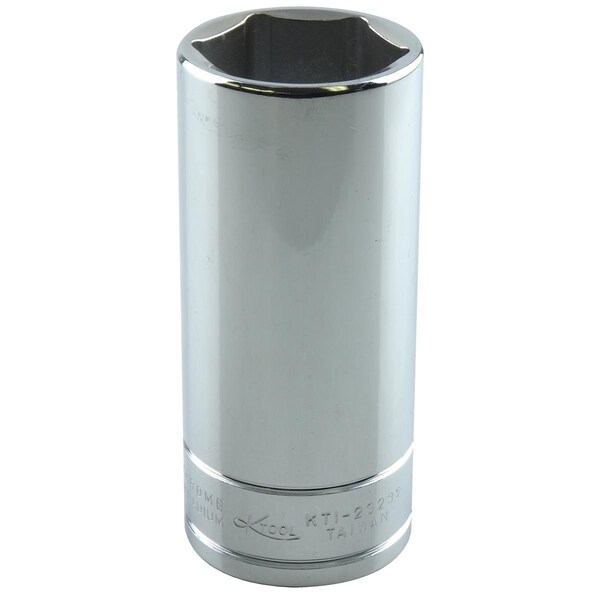 K-Tool International 1/2" Drive, 1" SAE Socket, 6 Points, Chrome, Deep, 6 pt., 1/2"Dr, 1 KTI-23232 - main